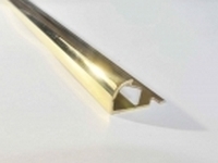 Уголок внешний для плитки из латуни